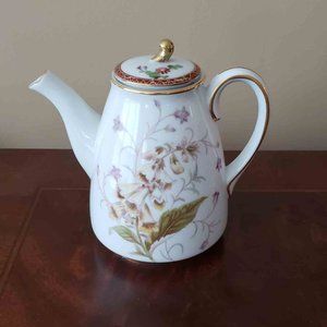 Vintage Noritake Canterbury Porcelain Teapot Small Floral